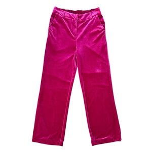 SKIES ARE BLUE Pink Velour Slacks